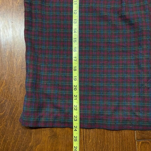 Madewell Red Green Plaid Checkered Lightweight Flannel Women's Size Small - Picture 8 of 10